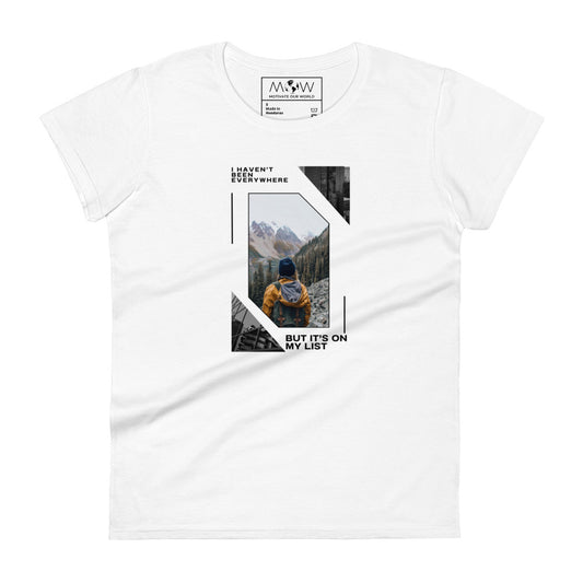 Escape the Ordinary Women’s Motivational White T-Shirt