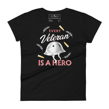 Every Veteran Women’s Motivational Black T-Shirt