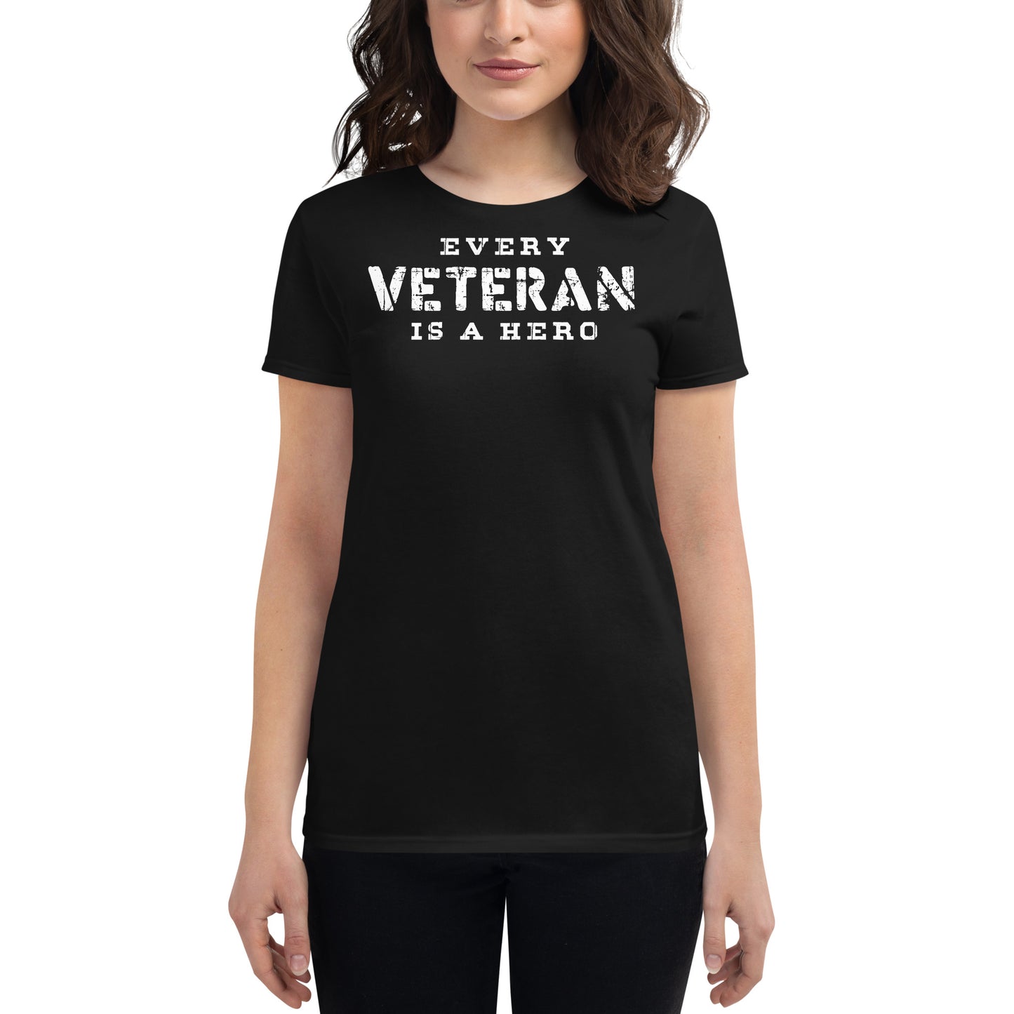 Every Veteran is Women’s Motivational Black T-Shirt