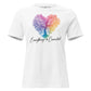 Everything Is Connected Rainbow Tree White Motivational Women’s T-Shirt