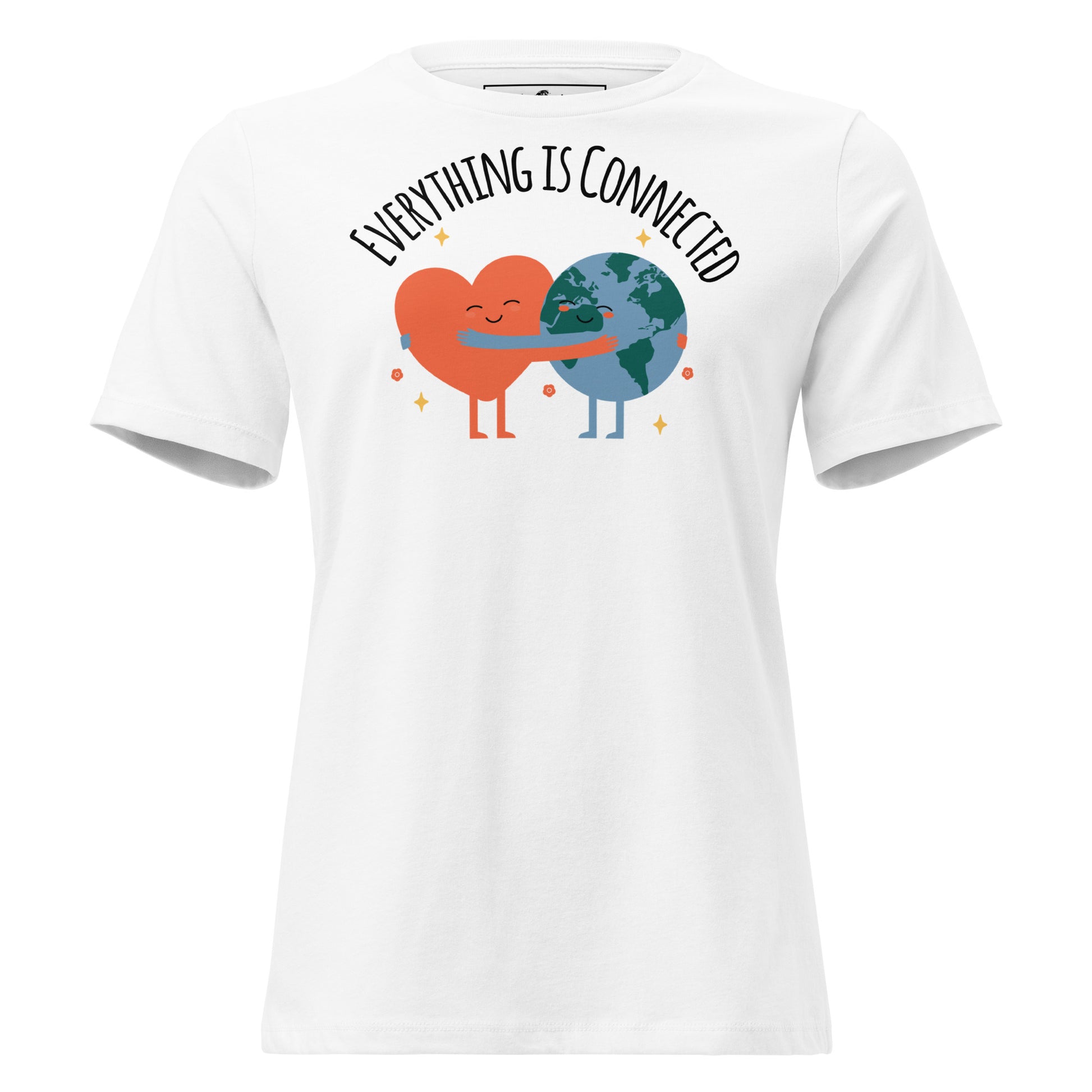 Everything Is Connected White Motivational Women’s T-Shirt