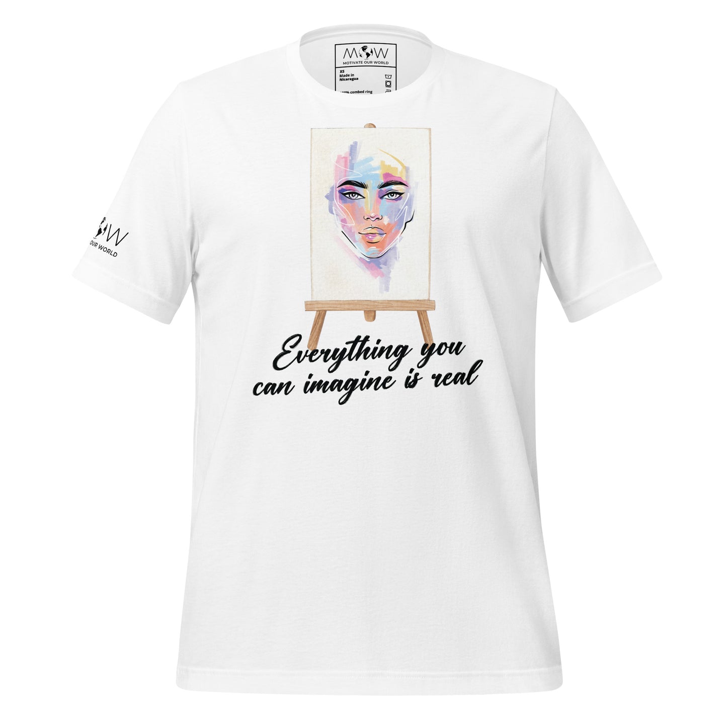 Everything You Can Imagine White Motivational Men's T-Shirt