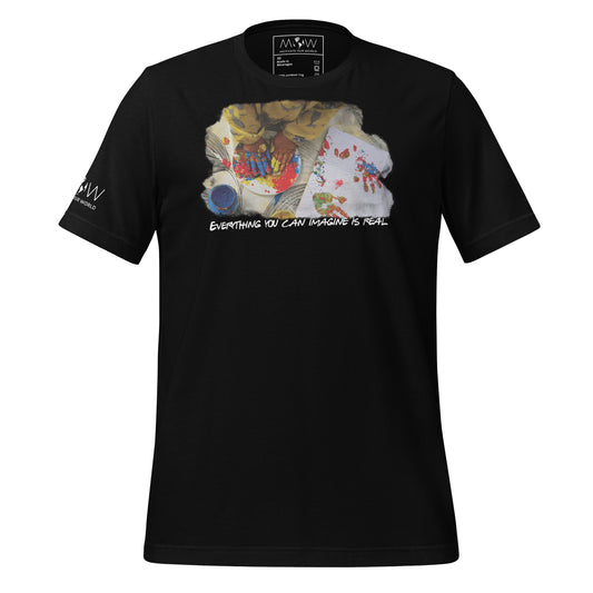 Everything You Imagine Black Motivational Men's T-Shirt