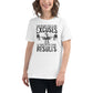 Excuses vs. Results White Motivational Women’s T-Shirt