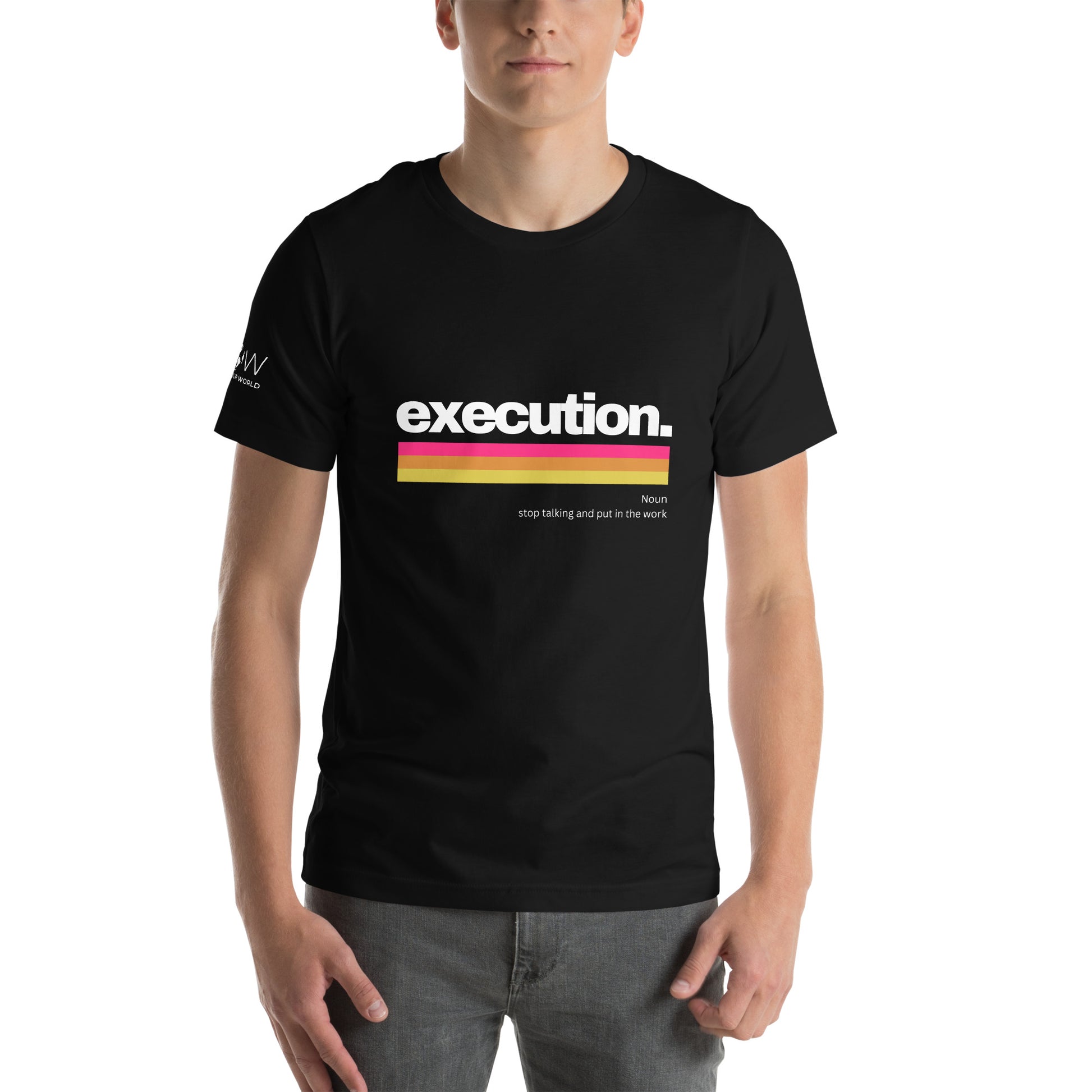 Execution II Men's Motivational Black T-Shirt