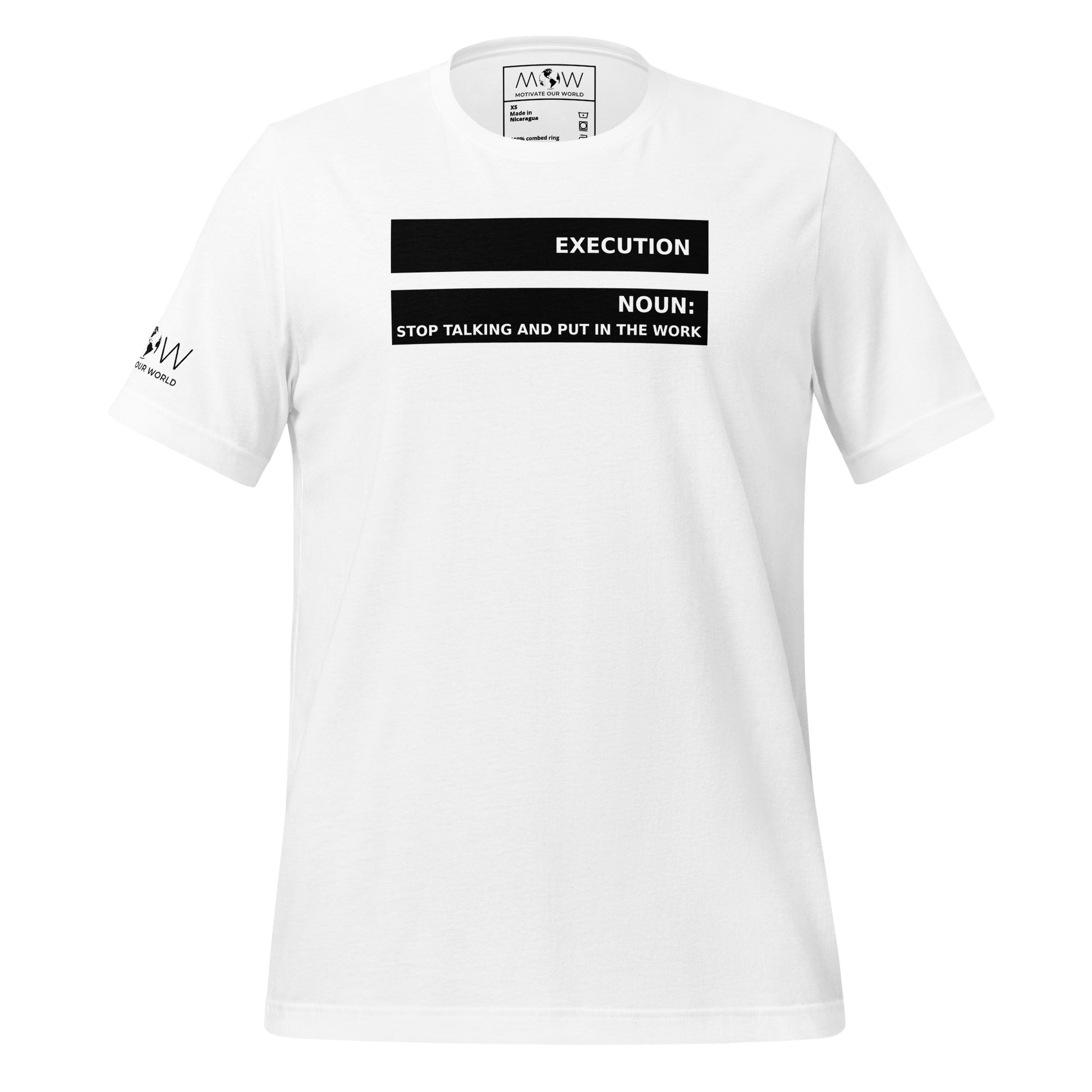 Execution IV Men's Motivational White T-Shirt