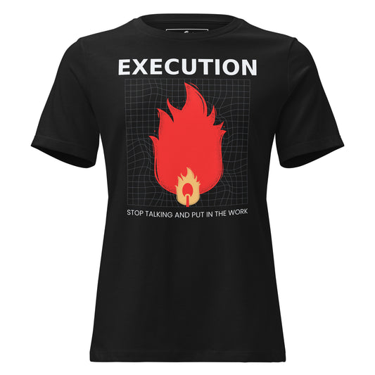 Execution V Black Motivational Women’s T-Shirt