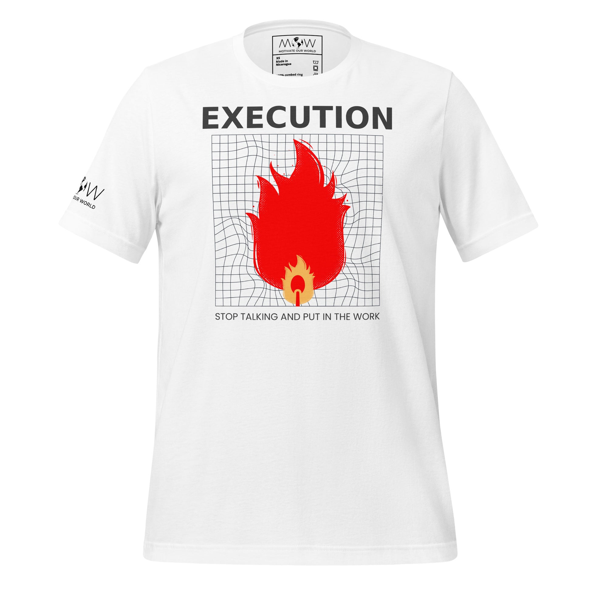 Execution V Men's Motivational White T-Shirt