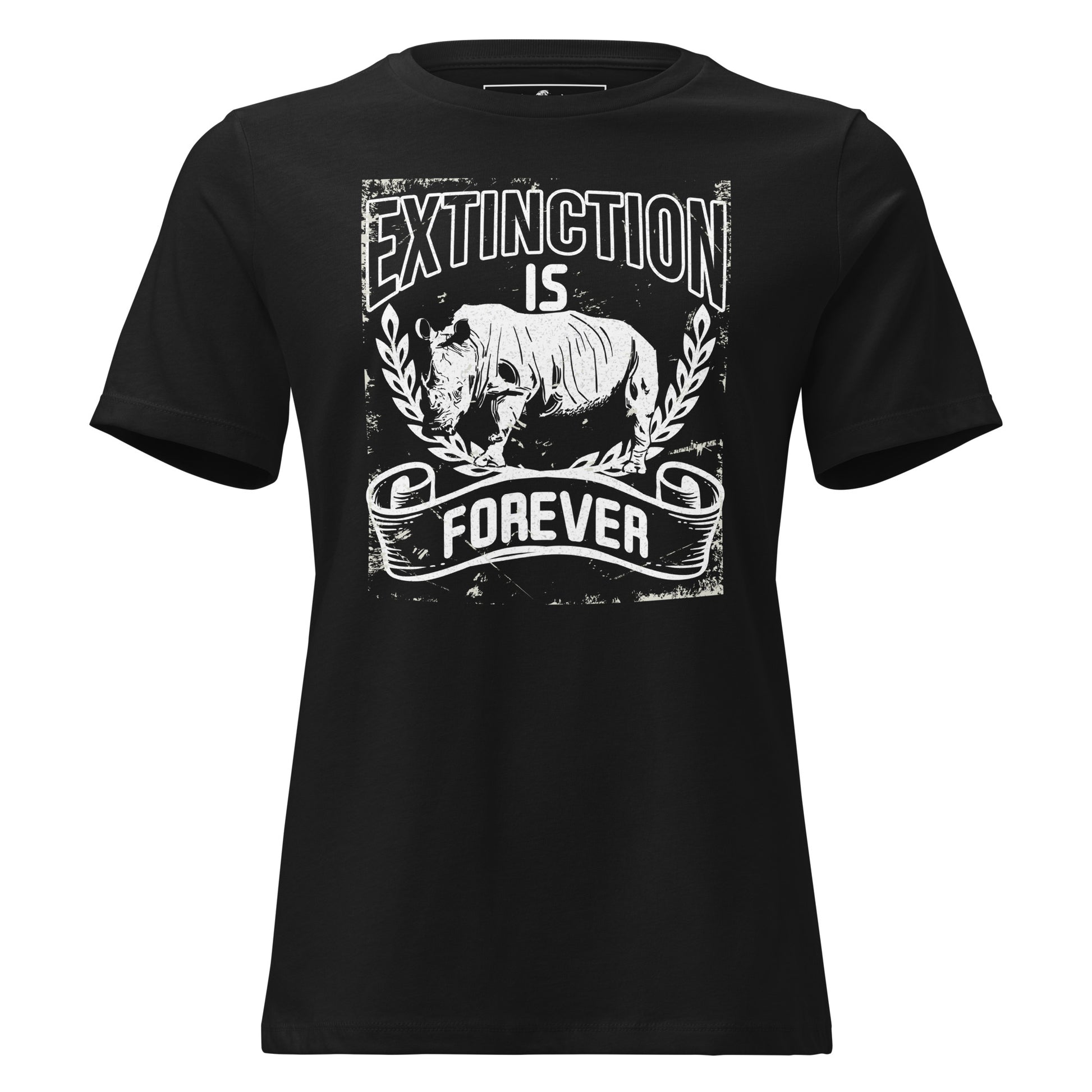 Extinction Is Forever Black Motivational Women’s T-Shirt