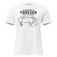 Extinction Is Forever – Save the Rhinos White Motivational Women’s T-Shirt