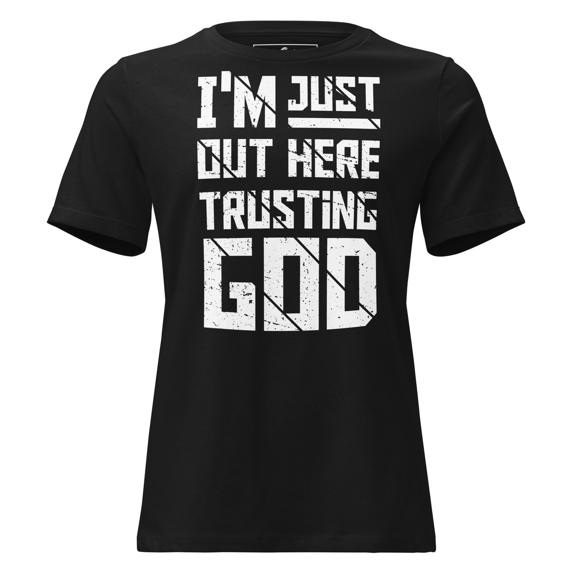 Faith Can Move Mountains - Black Motivational Women’s T-Shirt
