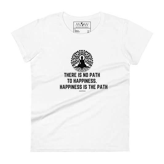 Faith Over Fear Women’s Motivational White T-Shirt