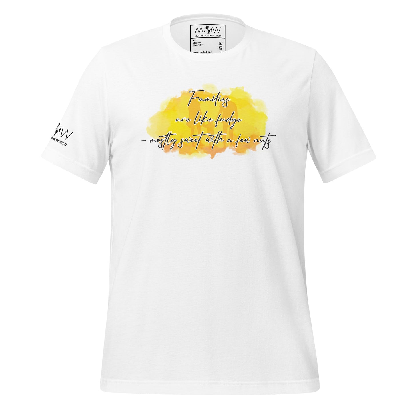 Families Are Like Fudge Mostly White Motivational Men's T-Shirt