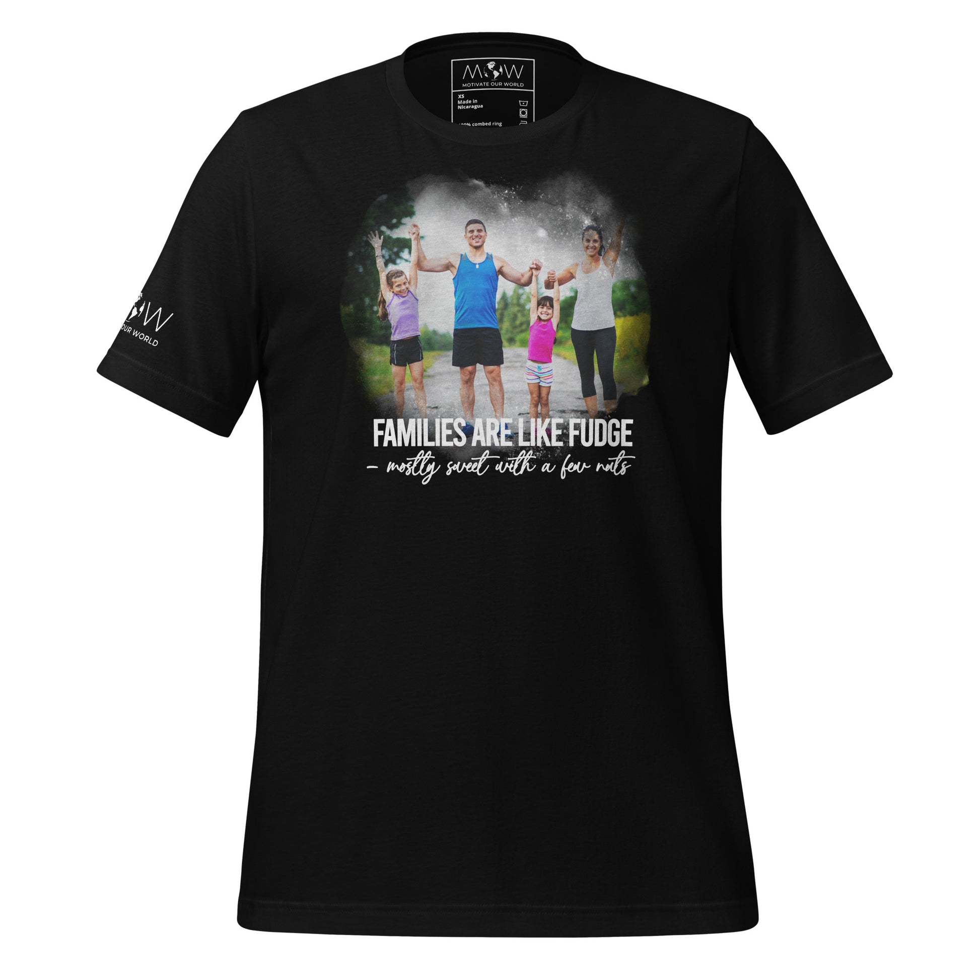 Families Are Like Fudge Sweet With A Few Black Motivational Men's T-Shirt