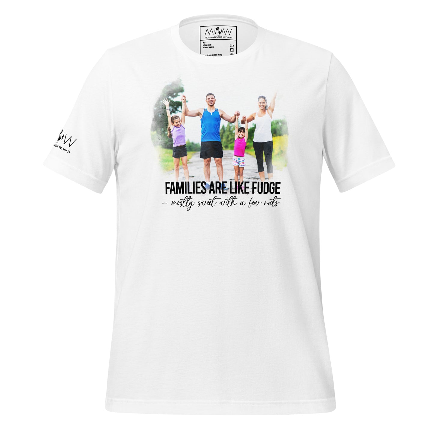 Families Are Like Fudge Sweet With A Few White Motivational Men's T-Shirt