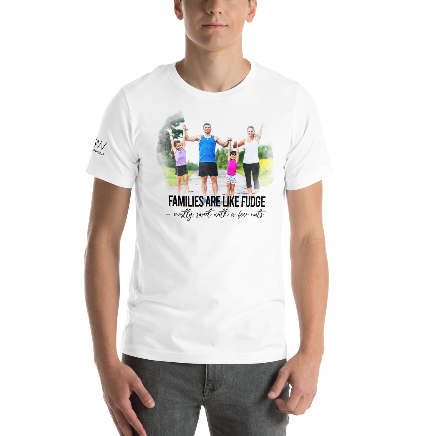 Families Are Like Fudge Sweet With A Few White Motivational Men's T-Shirt