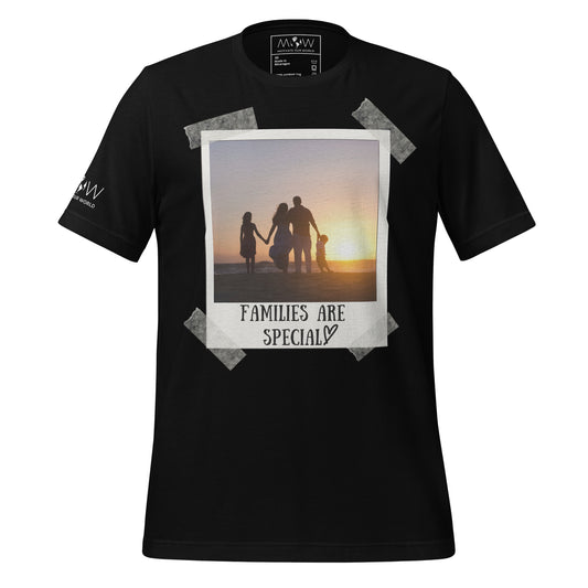 Families Are Special - Sunset Photo Black Motivational Men's T-Shirt