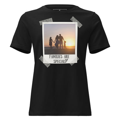 Families Are Special - Sunset Photo Black Motivational Women’s T-Shirt
