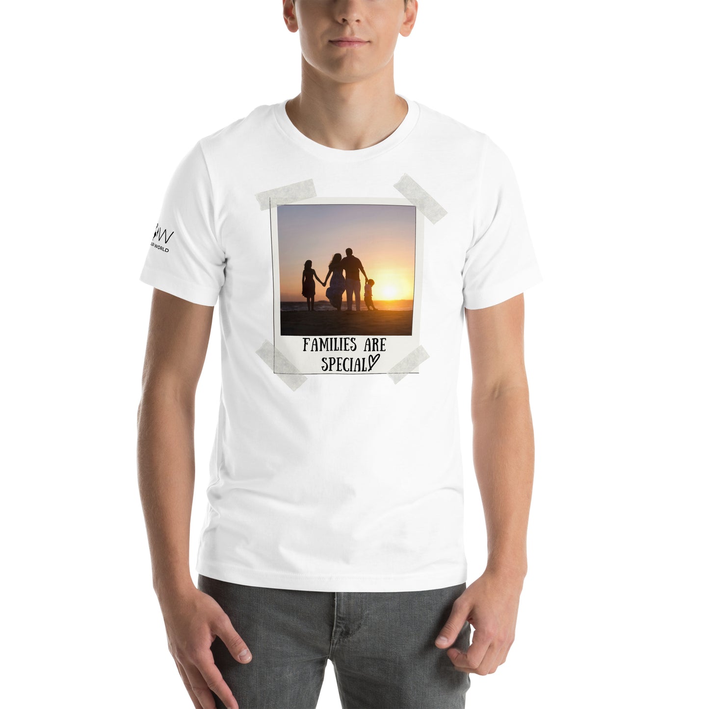 Families Are Special - Sunset Photo White Motivational Men's T-Shirt