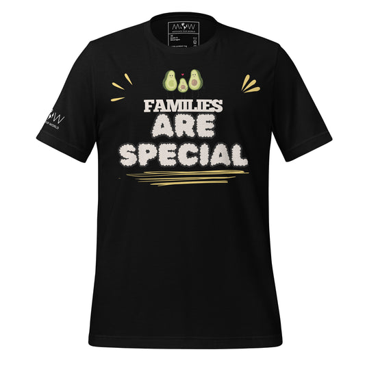 Families Are Special Avocado Black Motivational Men's T-Shirt