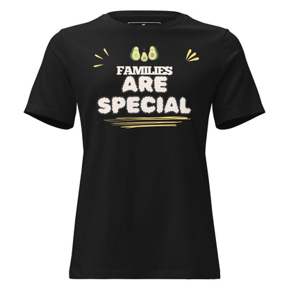 Families Are Special Avocado Black Motivational Women’s T-Shirt