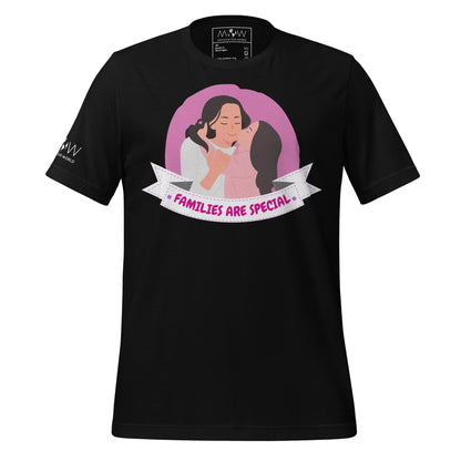 Families Are Special Mom & Daughter Black Motivational Men's T-Shirt