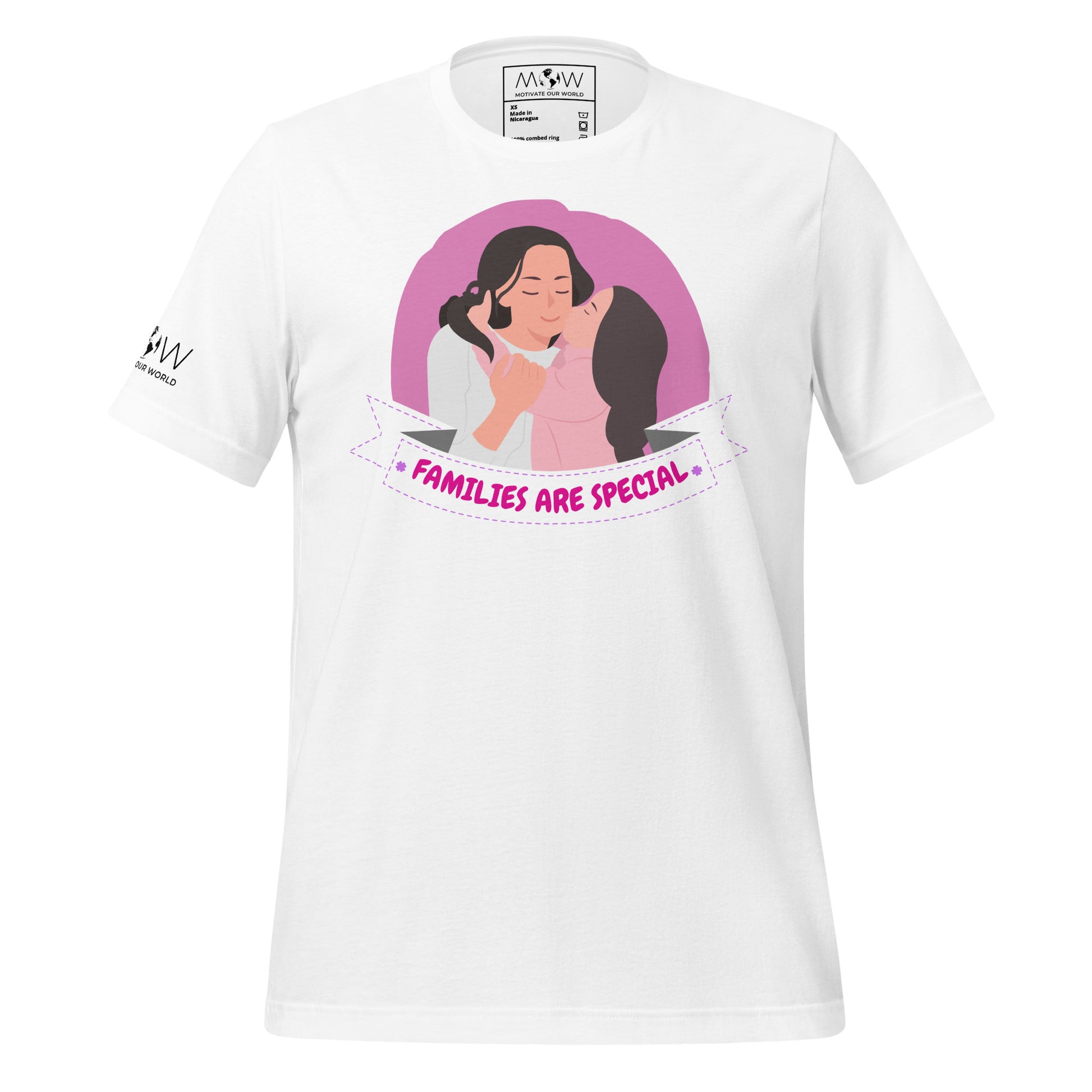 Families Are Special Mom & Daughter White Motivational Men's T-Shirt