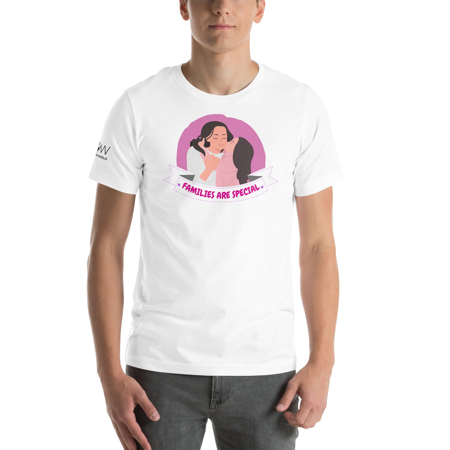 Families Are Special Mom & Daughter White Motivational Men's T-Shirt