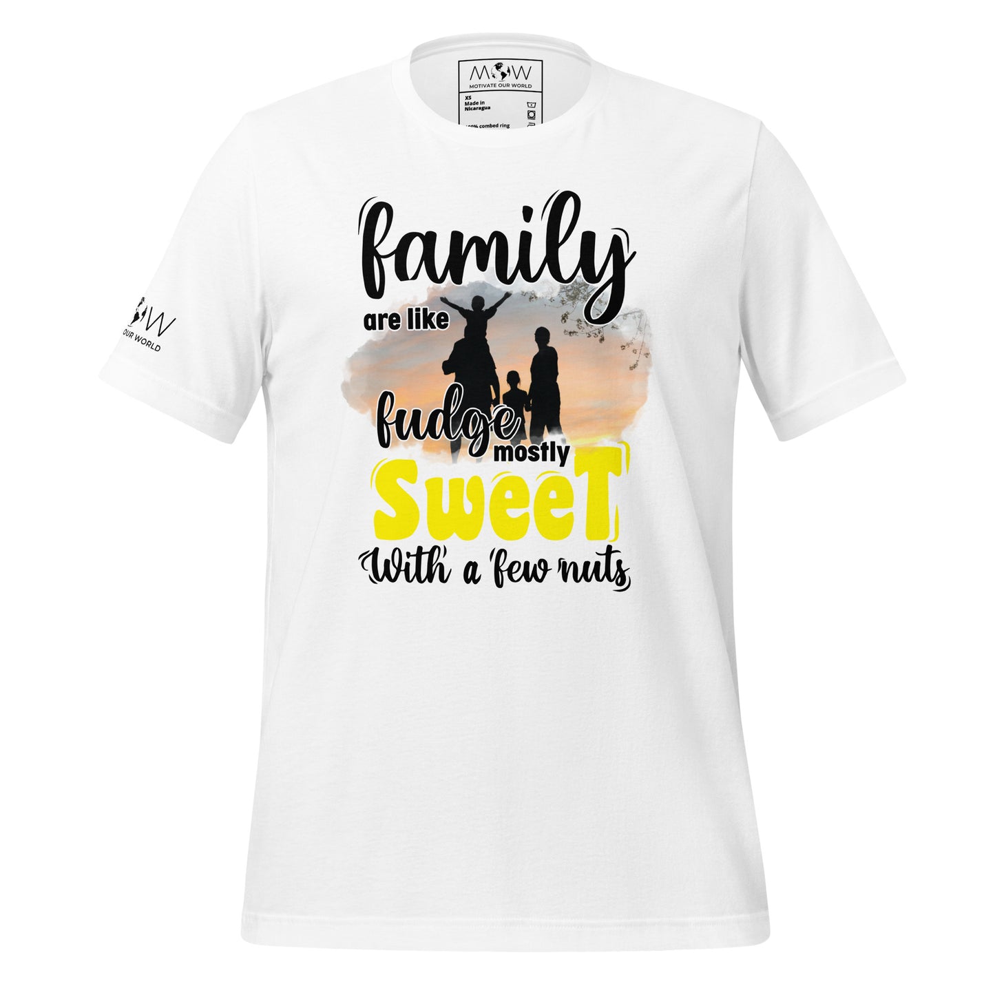 Family Are Like Fudge White Motivational Men's T-Shirt