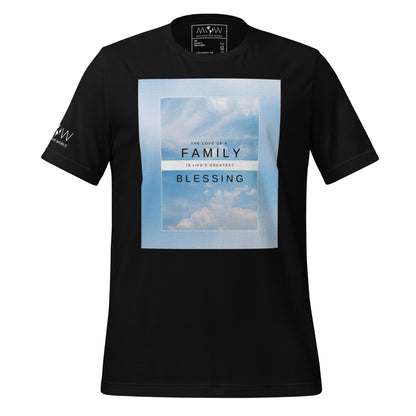 Family Is Life’s Greatest Blessing - Black Motivational Men's T-Shirt