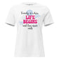 Family Is Where Life Begins – Floral Edition White Motivational Women’s T-Shirt