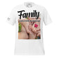 Family Is Where Life Begins – Heart in Hand Edition White Motivational Men's T-Shirt