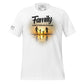 Family Is Where Life Begins – Sunset Heart Edition White Motivational Men's T-Shirt