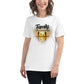 Family Is Where Life Begins – Sunset Heart Edition White Motivational Women’s T-Shirt Lifestyle