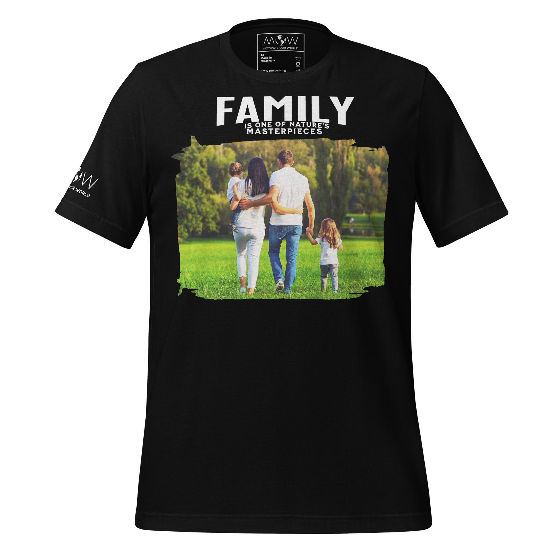 Family Nature’s Masterpiece - Black Motivational Men's T-Shirt