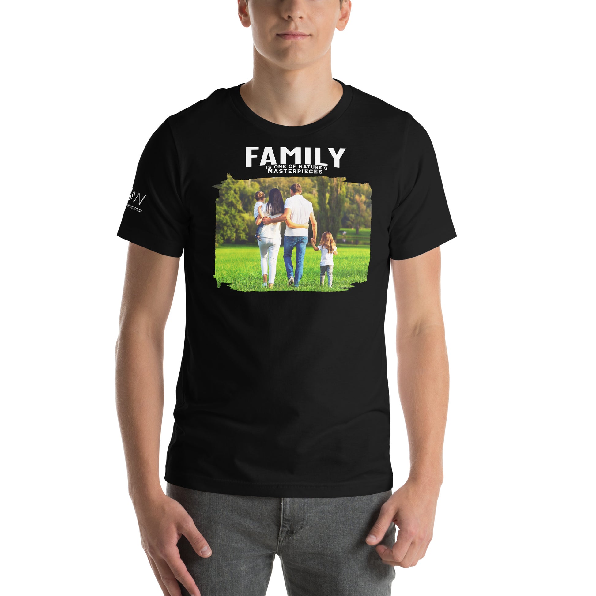 Family Nature’s Masterpiece - Black Motivational Men's T-Shirt