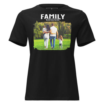 Family Nature’s Masterpiece - Black Motivational Women’s T-Shirt