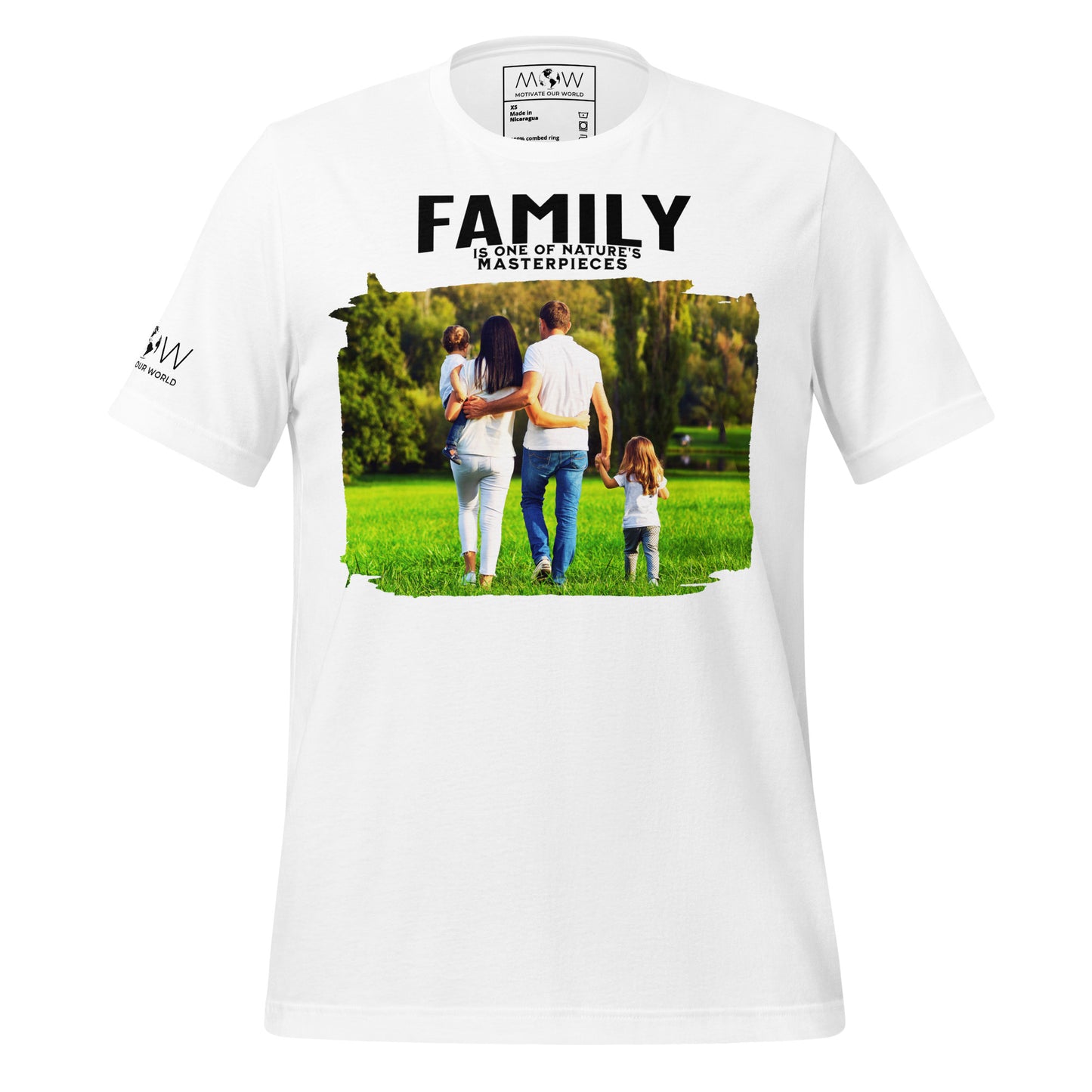 Family Nature’s Masterpiece -  White Motivational Men's T-Shirt