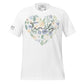 Family Over Everything - Floral Heart Edition White Motivational Men's T-Shirt