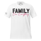 Family Over Everything Bold White Motivational Men's T-Shirt