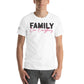 Family Over Everything Bold White Motivational Men's T-Shirt Lifestyle