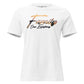 Family Over Everything – Sunset Silhouette White Motivational Women’s T-Shirt