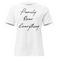 Family Over Everything White Motivational Women’s T-Shirt