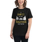 "Family That Camps Together" Black Motivational Women’s T-Shirt Lifestyle