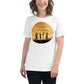 Family Where Life Begins & Love Never Ends - Sunset Silhouette White Motivational Women’s T-Shirt Lifestyle