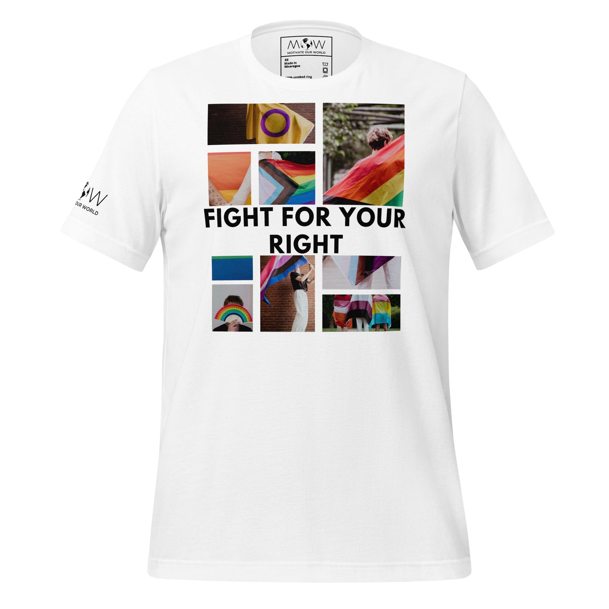Fight For Your Right III White Motivational Men's T-Shirt