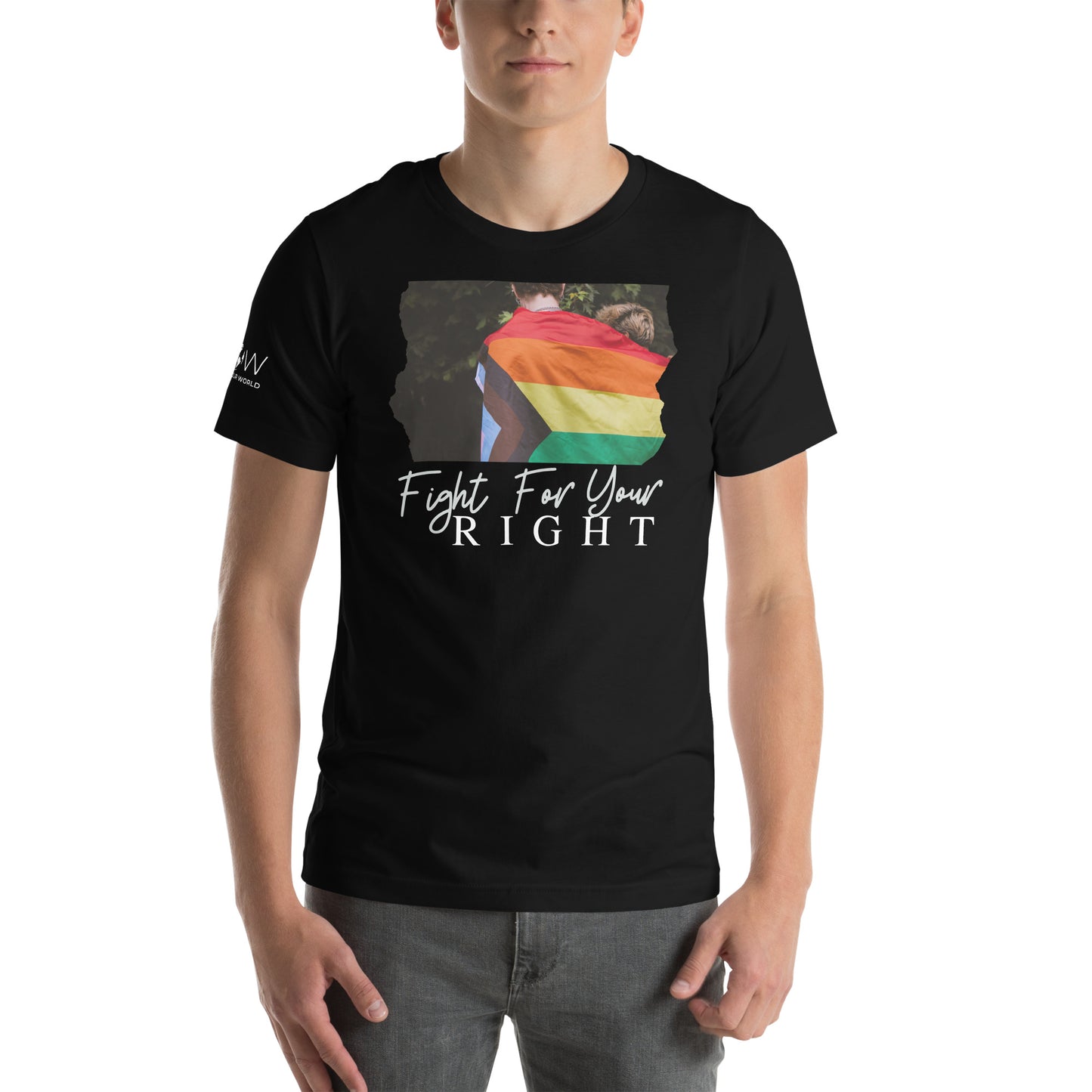 Fight For Your Right IV Black Motivational Men's T-Shirt