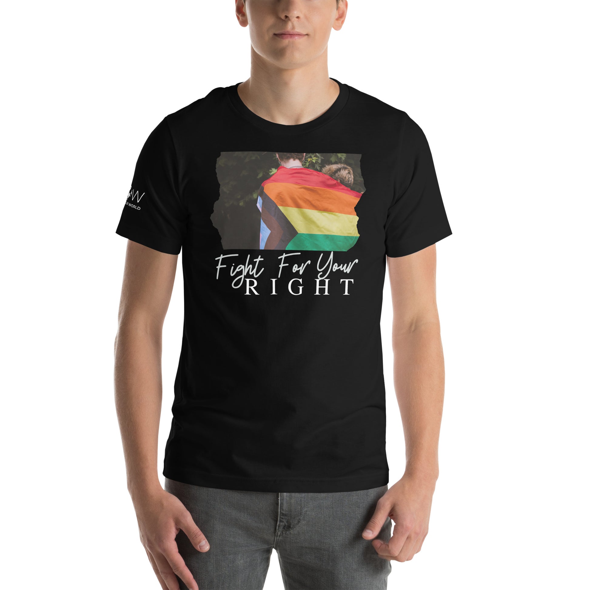 Fight For Your Right IV Black Motivational Men's T-Shirt