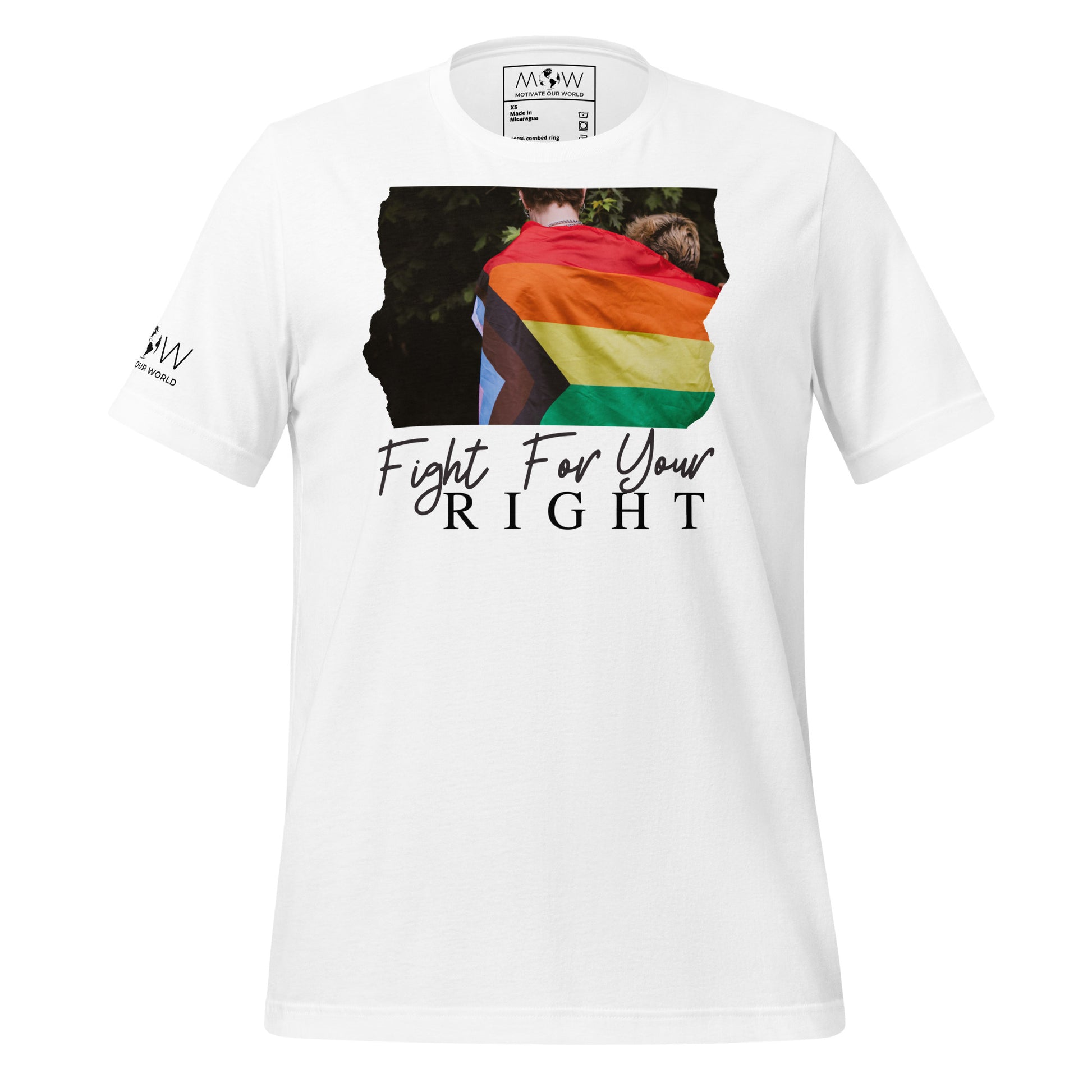Fight For Your Right IV White Motivational Men's T-Shirt