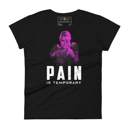 Fight Like a Champion Women’s Motivational Black T-Shirt
